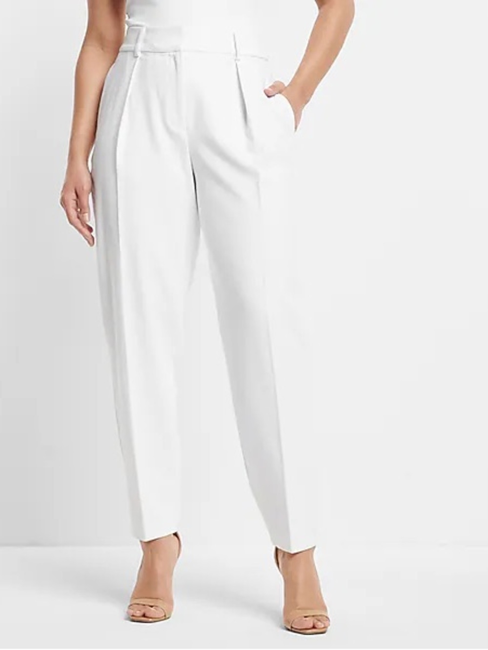 Express new super high rise stylist pleated trouser pants